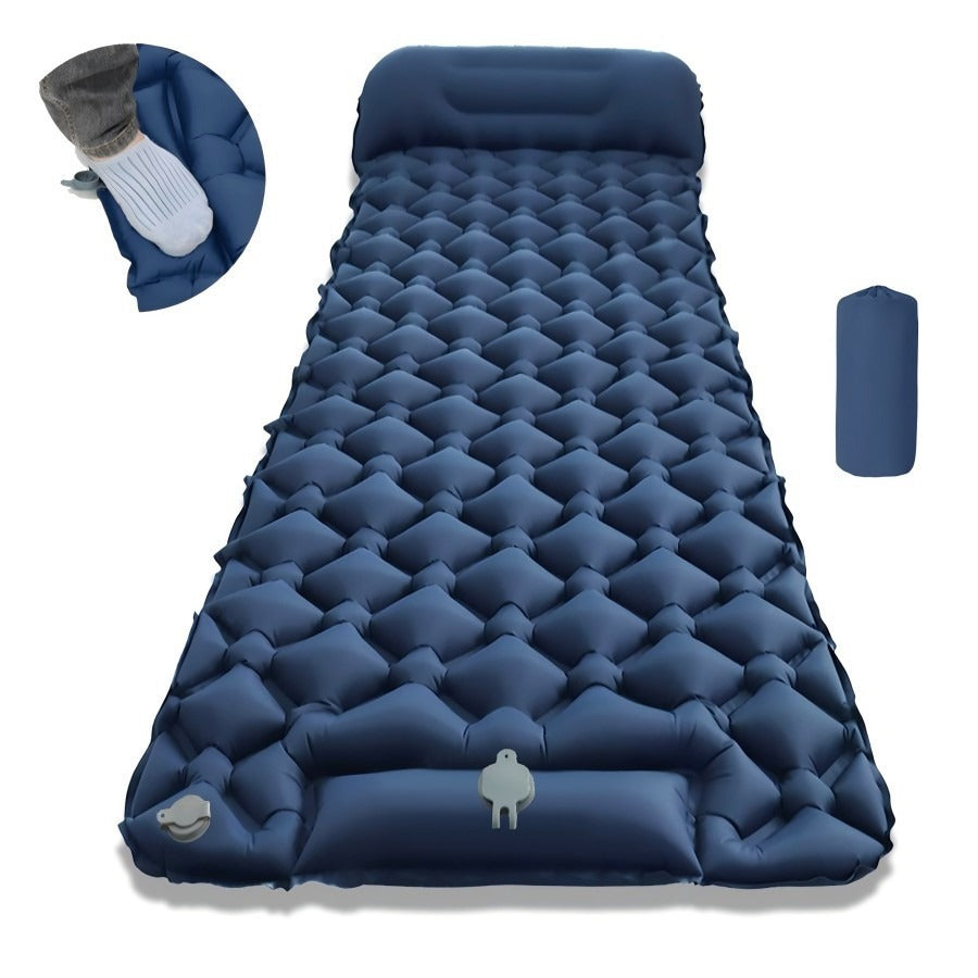 Inflatable Foot Pump Camping Sleeping Mat