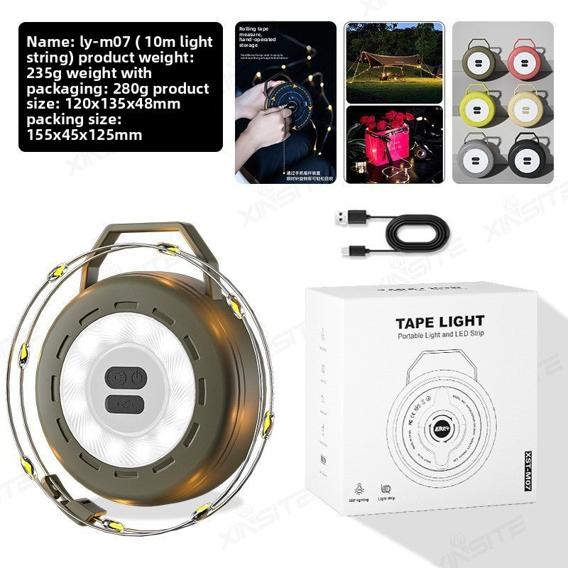 Retractable LED Camping Light Strip