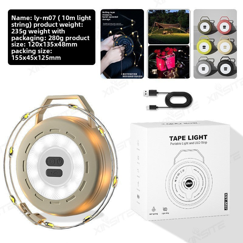 Retractable LED Camping Light Strip