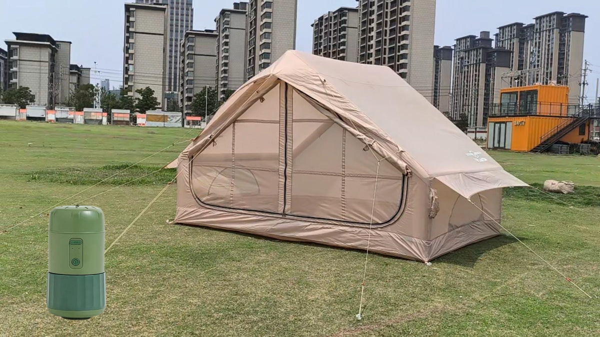 Quick Open Inflatable Camping Tent Oxford Cloth