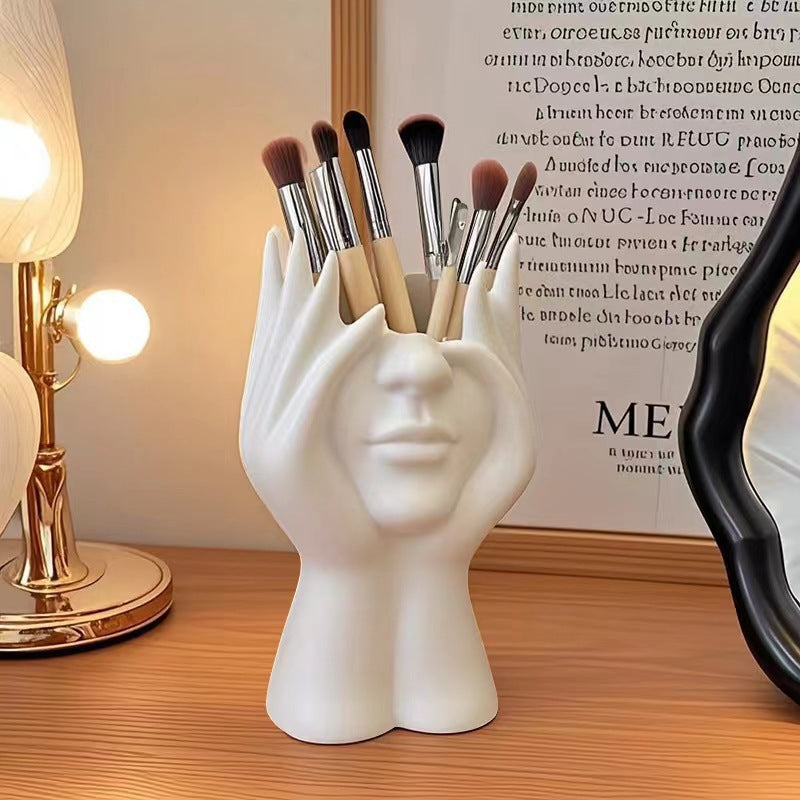 Multifunctional Body Art Storage Tube Desktop Makeup Brush Pen Holder