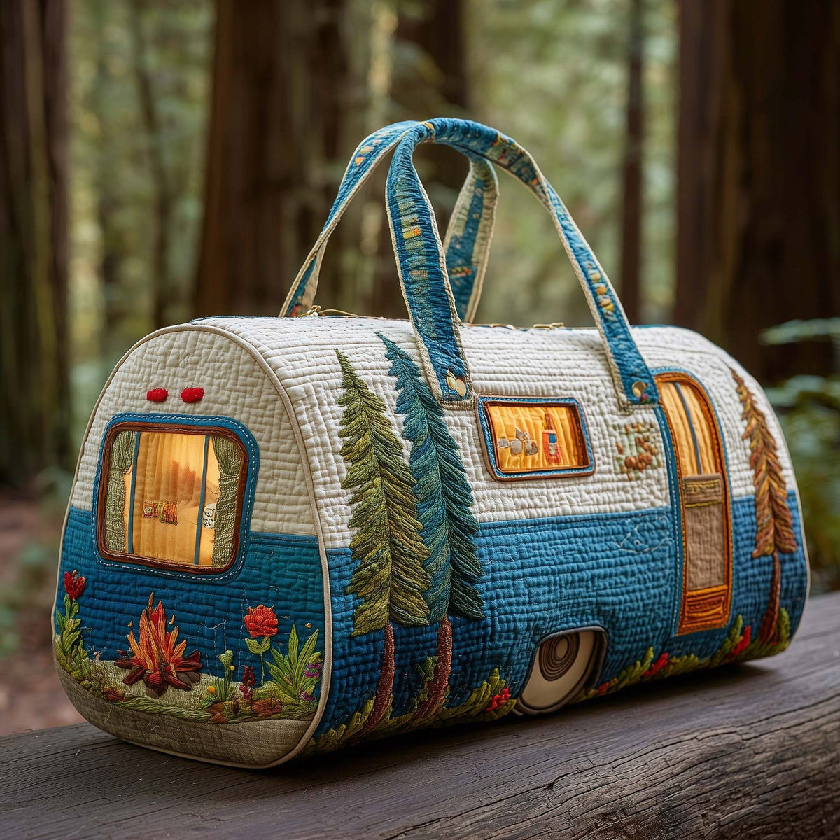 Quilted Printed Travel Yoga Handbag
