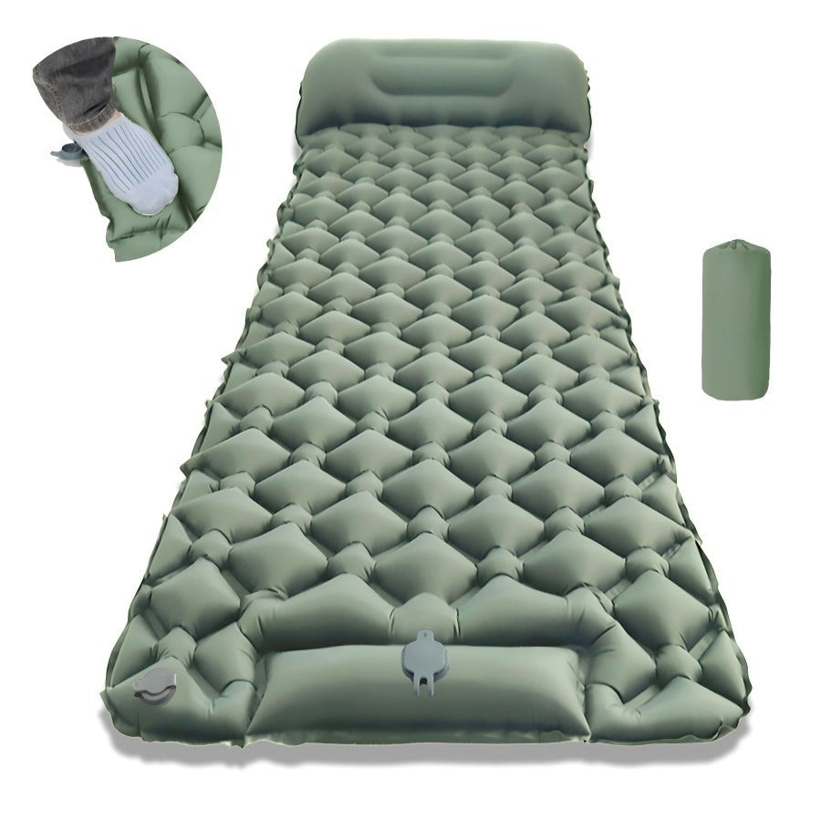 Inflatable Foot Pump Camping Sleeping Mat