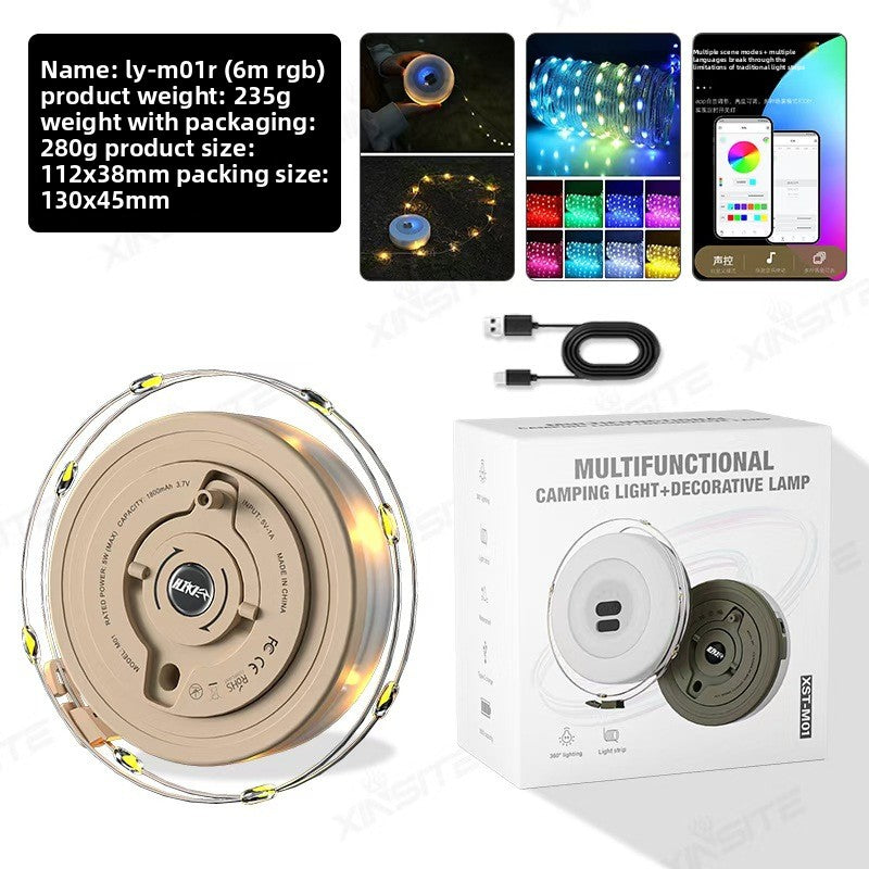 Retractable LED Camping Light Strip