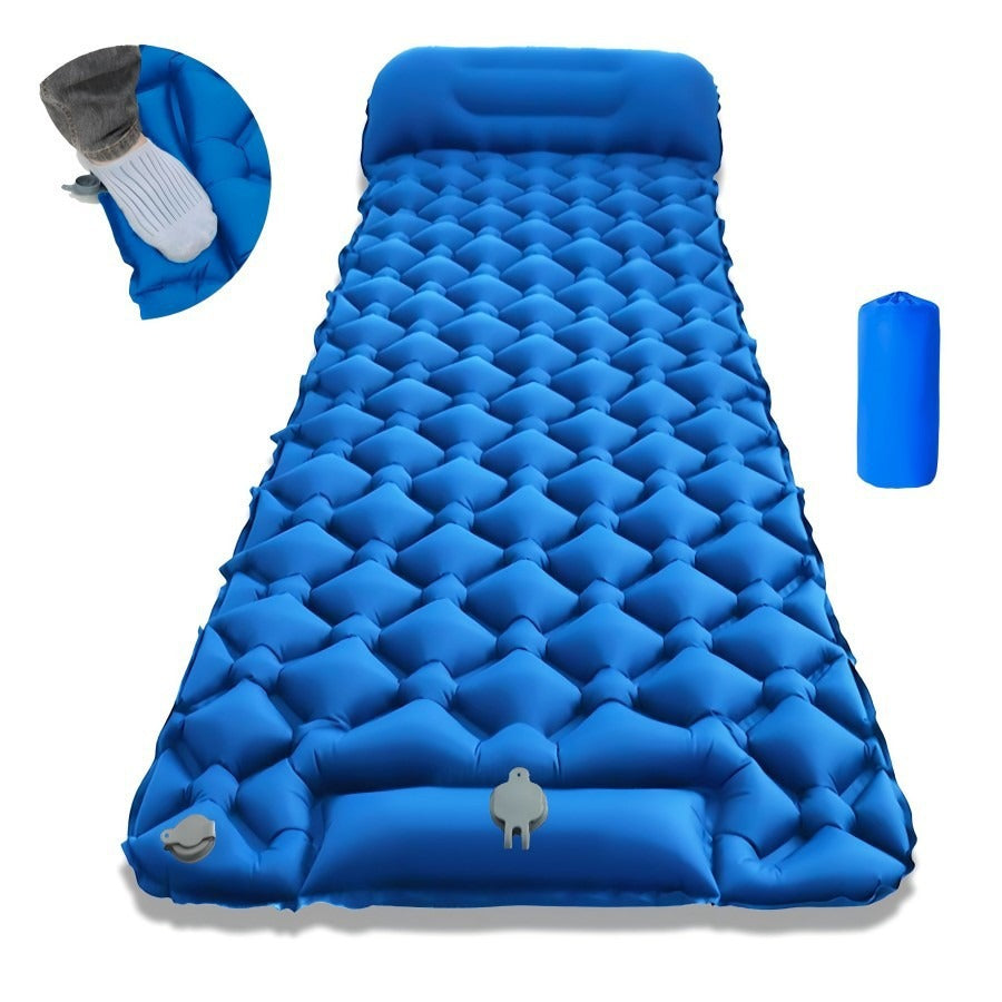 Inflatable Foot Pump Camping Sleeping Mat