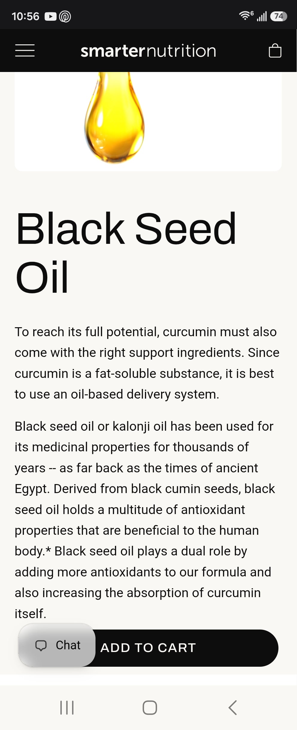 SMARTER NUTRITION Curcumin Softgels - Vegan High Absorption 400 mg Turmeric Supplement + Black Seed Oil & Ginger