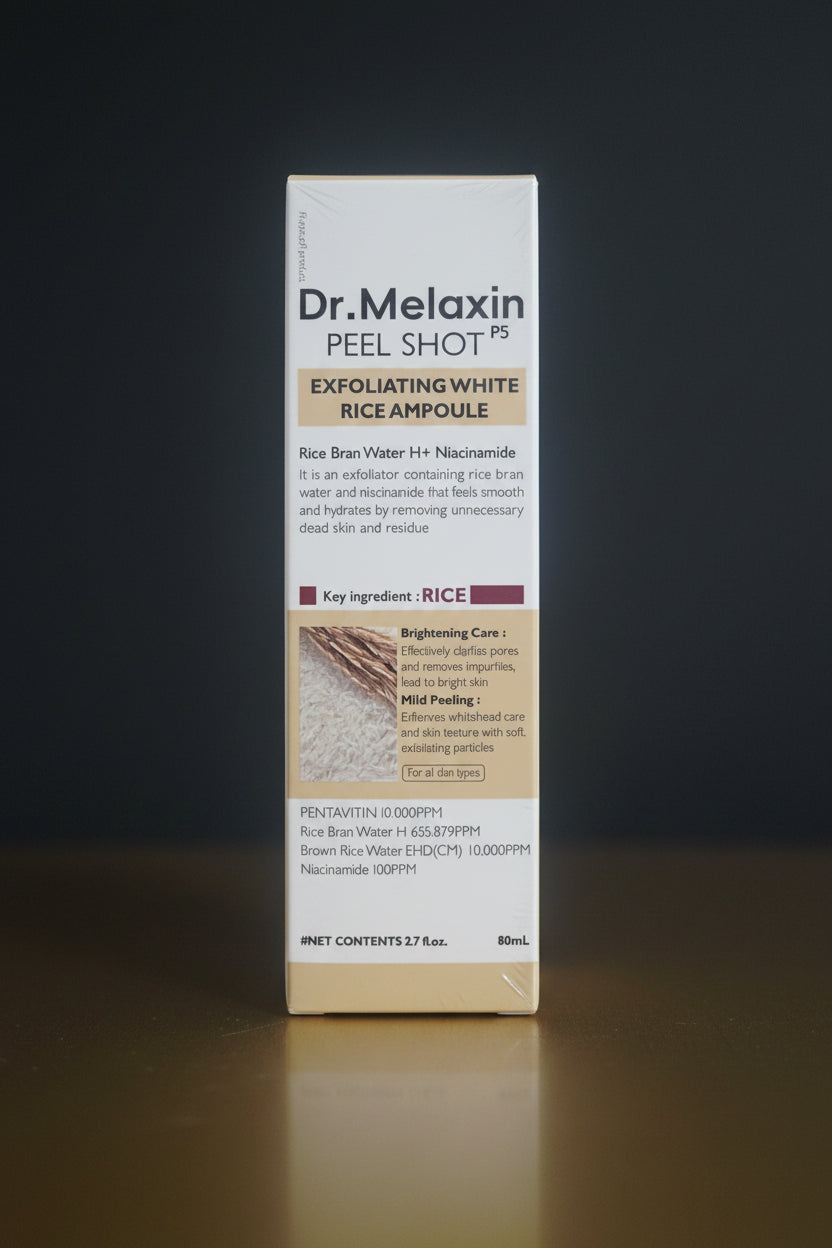 DR. MELAXIN Exfoliating White Rice Ampoule PEEL SHOT