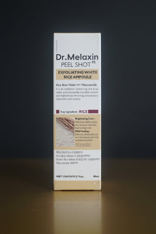 DR. MELAXIN Exfoliating White Rice Ampoule PEEL SHOT