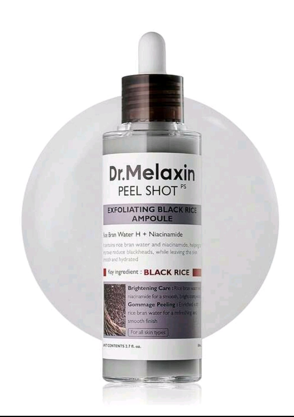 DR. MELAXIN Exfoliating Black Rice Ampoule PEEL SHOT
